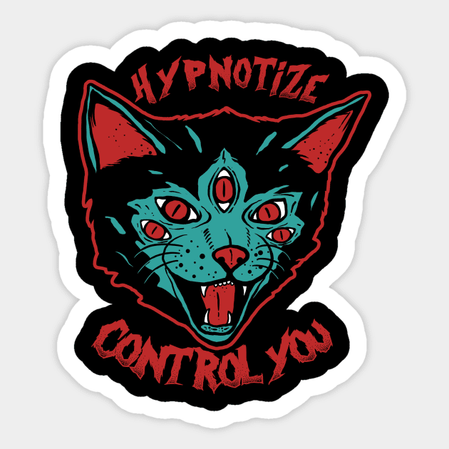 Cat Hypnotize Sticker by PlasticGhost